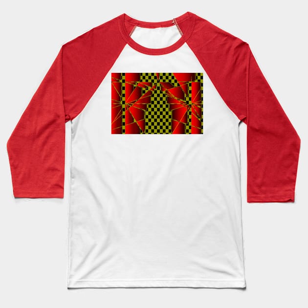 Broken red glass Baseball T-Shirt by Evgeniya